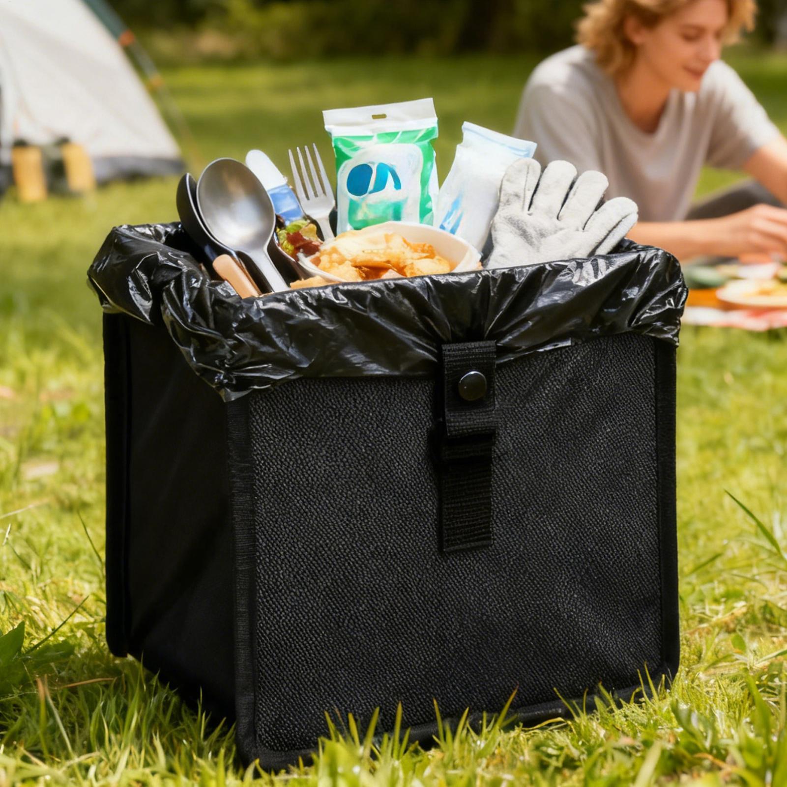 Rv Snacks & Food Zone Surat Menu - Poubelle de voiture pliable, sac de