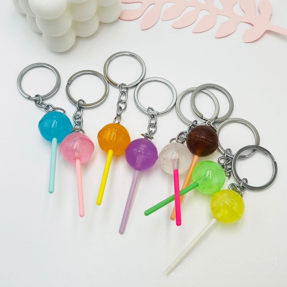 Food Zinc - Adorable Porte-clés Sucette en Résine, Mini