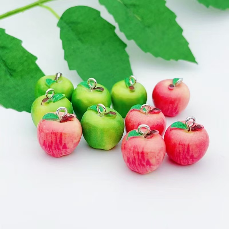 Food & Snacks Coloring Book Bold & Easy - 10 pièces de mini-fruits artificiels vert