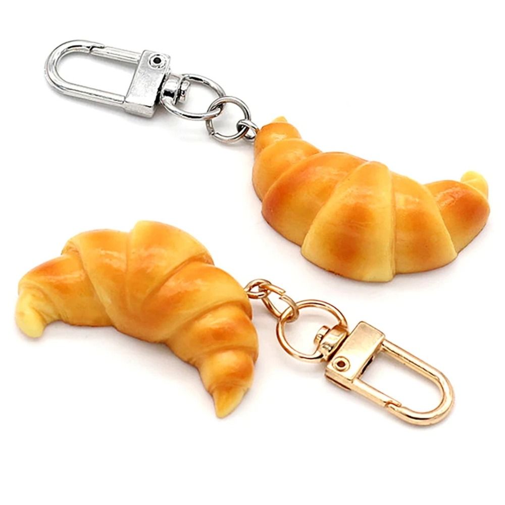 Food Zinc - Porte-clés Croissant drôle pour enfants, cadeaux