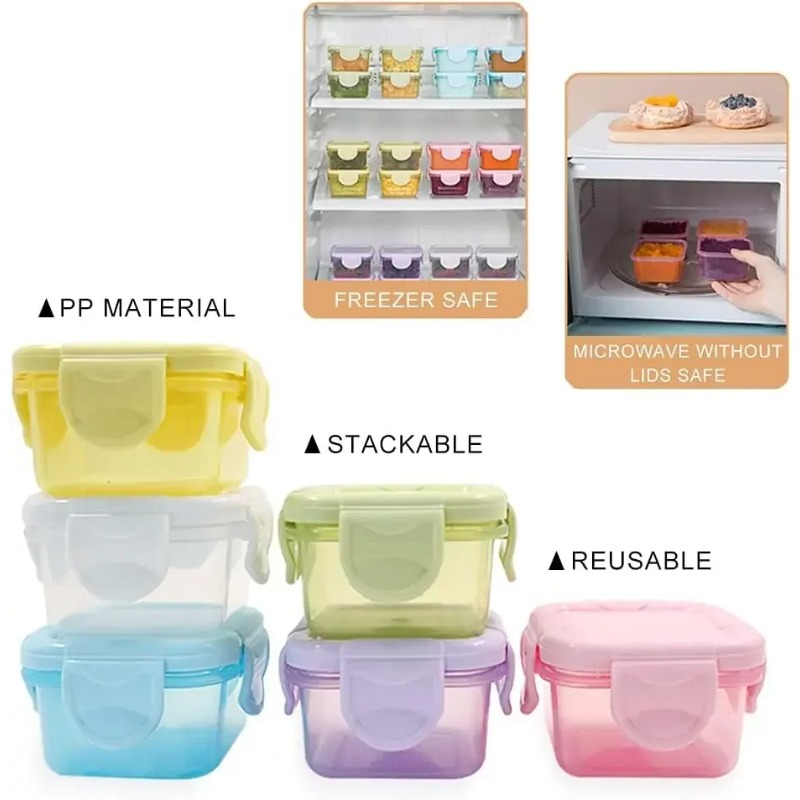4 mini-contenants hermétiques  - Food Snacks For 1 Year Old avis et prix