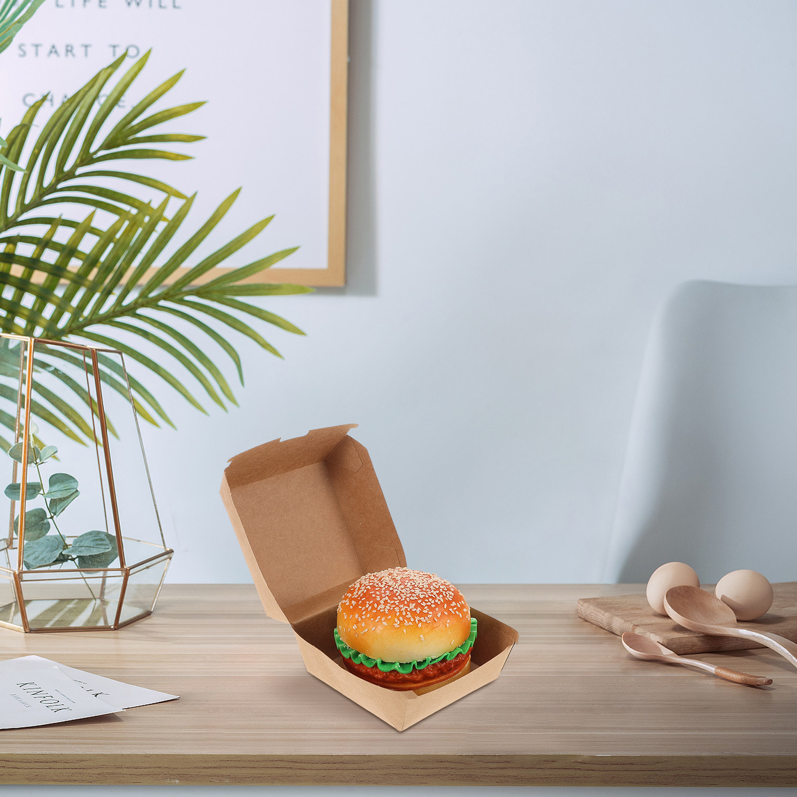 Boîtes à hamburgers en papier  - Food With Snacks avis et prix